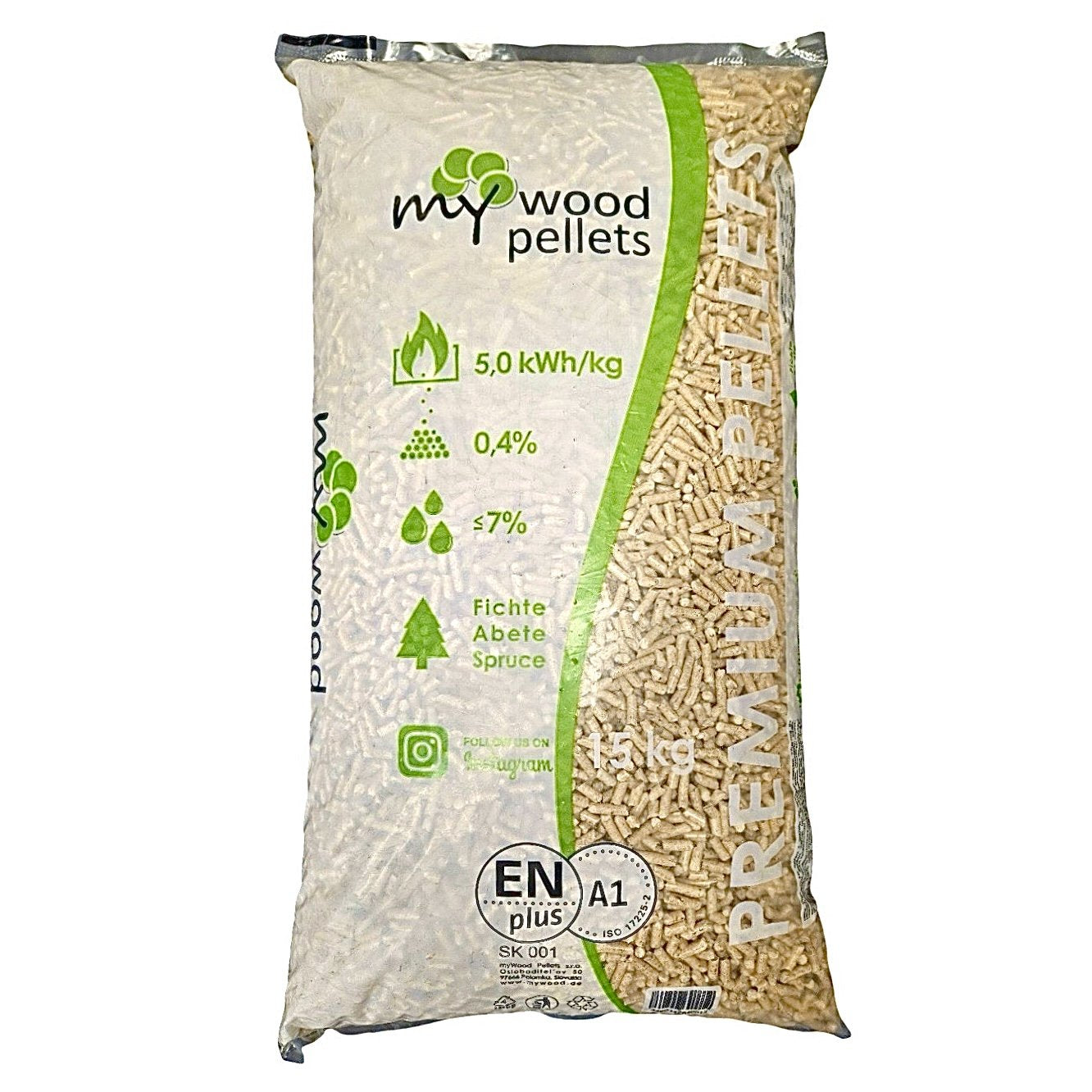 Pellet mywood 15kg abete