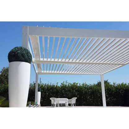 Pergola bioclimatica 3x4x250 H con lame in alluminio